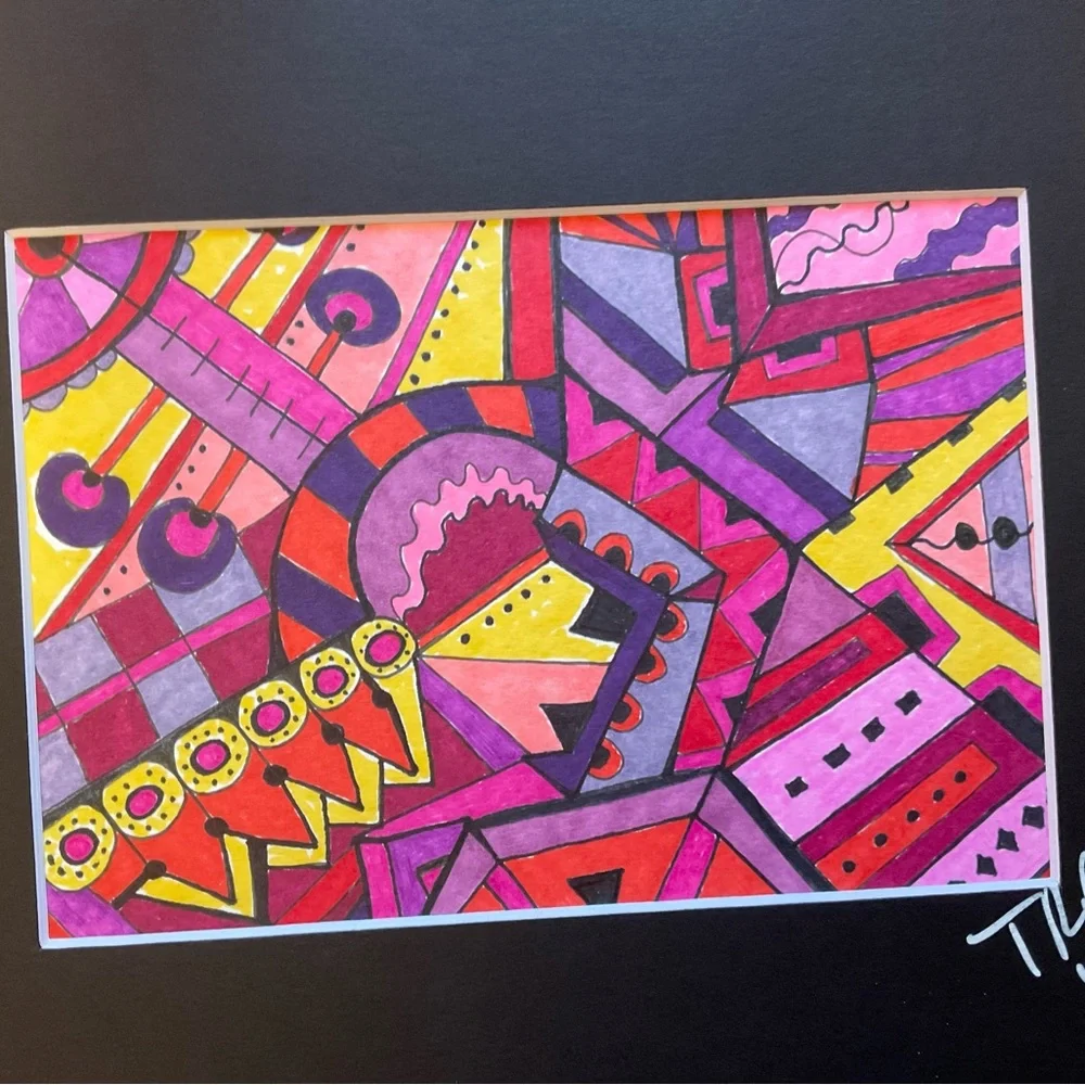 Original Intuitive Abstract Drawing - Picture 2 of 3
